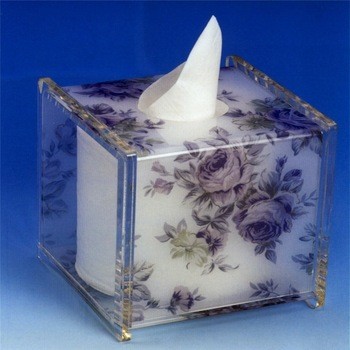 Napkin box cover mariposa