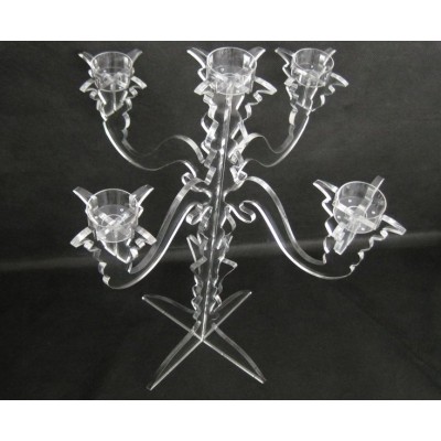 Luxury Weeding Candle Holder Acrylic Candlestick Table Top Glass Candle Holder