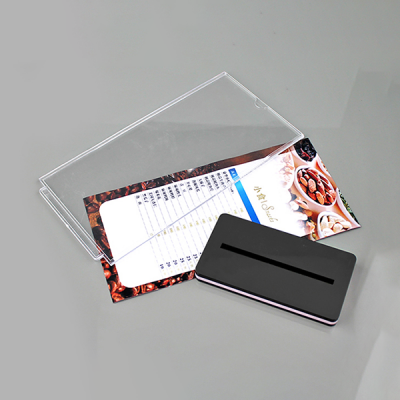 Highly Transparent Menu Stand A4 Sign Stand Sided Visible Acrylic Sign Holder