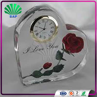 Acrylic Christmas Gift Item Transparent Rose Design Wall Decoration