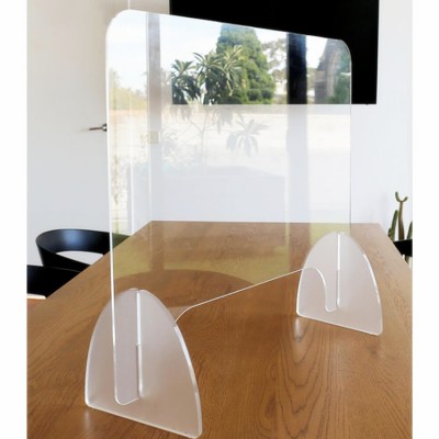 Cashier Desk Counter Clear Acrylic Safety Shield  Sneeze Guard Screens