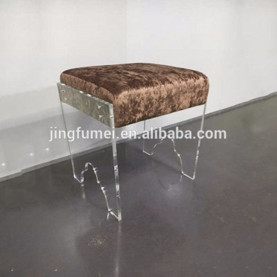 Wholesale Cheap Crystal Acrylic  Stool For Living Room Footrest